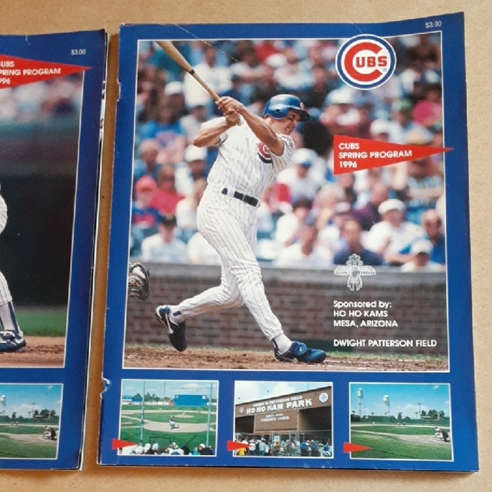 Chicago Cubs MLB Sports Programs 1996